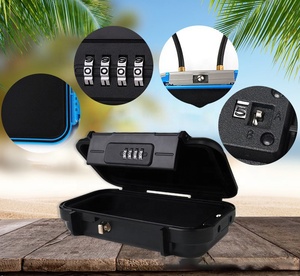 Bãi biển mật khẩu du lịch an toàn lưu trữ di động ngoài trời chống trộm không thấm nước kết hợp khóa hộp - Product Image 5