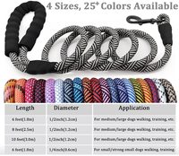 Corde de contrôle pour chiens, 12, 15, 22, 30, 36, 50, 60, 80 et 100 pieds, cordon d'entraînement de rappel et d'agilité, longue corde