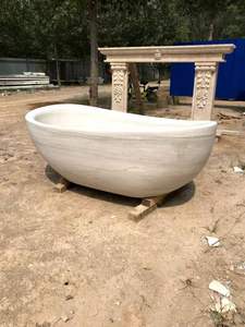 Moderna <span class=keywords><strong>Bañera</strong></span> Portátil Plegable Independiente <span class=keywords><strong>con</strong></span> Superficie <span class=keywords><strong>de</strong></span> Piedra Sólida y Desagüe <span class=keywords><strong>de</strong></span> Mármol Natural para Villas y Bebés - Product Image 3