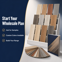 Revêtement de sol SPC imperméable, planches de vinyle de luxe à âme rigide, système de pose par clipsage, revêtement de sol composite pierre-plastique avec couche d'usure de 20 mil