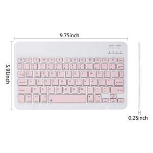 Teclado Ergonómico Ultrafino Portátil para Tablet, Teclado Inalámbrico Bluetooth y Mini Teclado Bluetooth Inalámbrico para Samsung iPad - Product Image 3