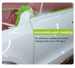 UJANG <strong>Green</strong> Color Washi Rice Paper Tape Uv 30 Days No Free Residue Waterproof Acrylic <strong>Glue</strong> Paint Automotive Masking Painter - Product Image 6