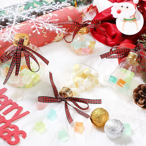 Botella en forma de campana de plástico PET vacía de 50ml, decoración colgante transparente DIY para fiesta de Navidad para bebidas, jugo - Product Image 5