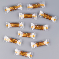Chaleur plastique personnalisé main petite impression affaires bonbons gommeux feuille mate Sachet pochette chocolat sacs d'emballage
