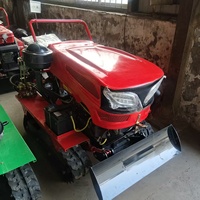 Vente flash : Tracteur chenillé électrique télécommandé pour les rizières, avec roue de désherbage et créateur de buttes