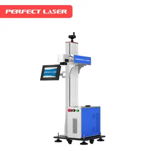 20W 30W 50Watt Online Vliegende Dynamische Autofocus Transportband Cnc Fiber Laser Marker Graveurs Graveren Markering machines Prijs