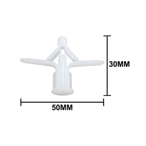 Cheville murale papillon en nylon plastique, capacité 25 lb pour béton - Product Image 5