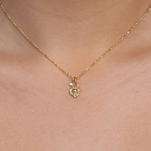 Collana di vendita calda donna gioielli di nicchia Designer 925 argento oro 18k Leo 12 segni zodiacali - Product Image 3
