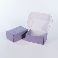 Boîtes d'expédition en carton ondulé personnalisées, imprimées UV, de luxe moderne, avec poignée, emballage écologique pour vêtements et bijoux