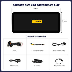 ZLH 12,3 pulgadas Android 13 pantalla AUTO Car Carplay para Mercedes Benz Clase C W204 W205 NTG5.0 2015 - 2018 GPS para coche Radio <span class=keywords><strong>FB</strong></span> BT 4G - Product Image 6