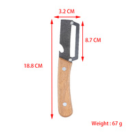 Nieuwe aanwinst: roestvrijstalen multifunctionele tool met houten handvat, bieropener, uienhakselaar, fruit- en groenteschiller voor koken