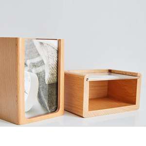 2024012 organisateur de <span class=keywords><strong>bureau</strong></span> pour porte-stylo en <span class=keywords><strong>bois</strong></span> personnalisé stationnaire avec cadre photo pour la fête des mères anniversaire et anniversaire - Product Image 2