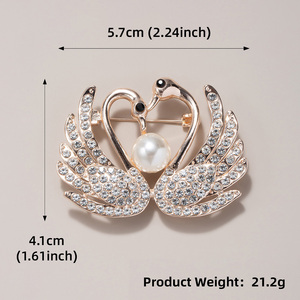 Broche feminino seda cachecol fivela liga corsage capaz temperamento versátil pérola strass broche para mochilas sacos jaquetas - Product Image 6