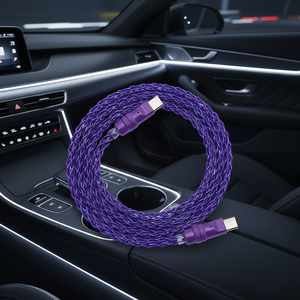Câble de clavier magnétique 8K 8 cœurs 1,3m-1,8m à lumière blanche pour éclairage d'ambiance de voiture, charge rapide PD60W [couleur fixe] - Product Image 6