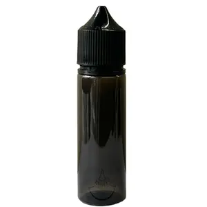 Eine große Anzahl von Stellen 30 ml 15 ml 10 ml transparente schwarze Rauch-Ölflasche pet anti-diebstahl-Druck-Spin-Ölflasche