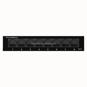 Conmutador de Red de 8 Puertos 10/100Mbps, Carcasa Metálica de 1.0mm, Precio de Fábrica - Product Image 3