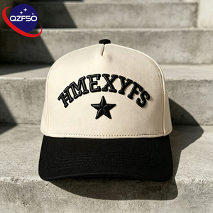 QZFSO Custom Affix cloth Embroidery Distressed Cap Acid Washed Vintage Men Women Two Tone Sport Streetwear Baseball <b>Hat</b> - Product Image 1