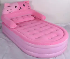 Mengangkat Raja Ratu Twin Single Ukuran Blow-Up Berbondong-bondong Inflatable Air Bed