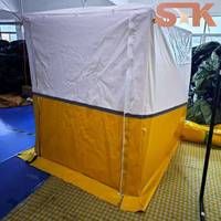 Tente de travail professionnelle pour chantier de construction, entrepôt, abri portable avec tissu PVC imperméable et structure en acier