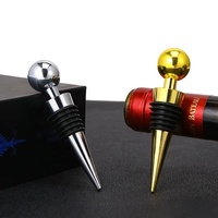 Tapón de Botella de Vino de Acero Inoxidable, Ecológico, Reutilizable, Duradero, Antiderrames, con Diseño de Perla para la Conservación del Vino