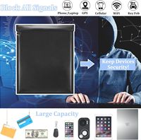 4 packs de sacs de Faraday, cage de Faraday pour ordinateurs portables, tablettes, radios, téléphones, pochette étanche et ignifuge bloquant la RFID