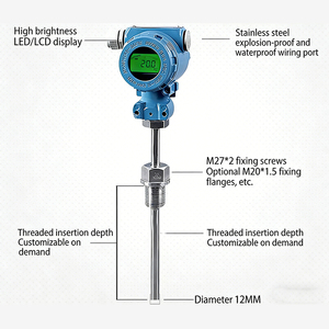 <strong>Temperature</strong> <strong>Transmitter</strong> <strong>4</strong>-<strong>20mA</strong> Digital Display Insertion Thermal Resistance PT100 Sensor with Customization Support - Product Image 3