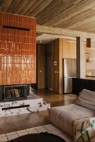 Revêtement mural 3D intérieur 50x200 effet brique, brillant, antidérapant, avec texture florale et végétale, pour crédence de cuisine et salle de bain