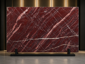 Dalles de marbre <span class=keywords><strong>rouge</strong></span> <span class=keywords><strong>Amarone</strong></span> polies, à jointure apparente, pour murs décoratifs, encadrements de cheminées, plans de toilette, dessus de table à manger - Product Image 2