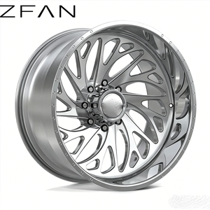 Jantes forgées ZFAN polies avec enjoliveurs flottants 20-30 pouces 8x6.5 8x170 6x139.7, jantes en forme <span class=keywords><strong>de</strong></span> H pour <span class=keywords><strong>Ford</strong></span> F250 RAM Silverado Jeep - Product Image 1