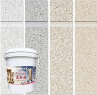 Peinture murale extérieure Gamazine 20L, revêtement mural décoratif texturé résistant aux UV, revêtement de façade de bâtiment résistant aux intempéries