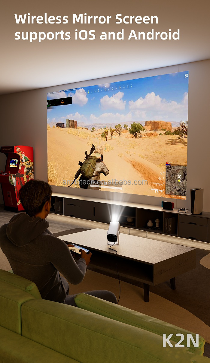 2025 NEW K2N Mini LCD Smart Video Projector - Portable Home Theater