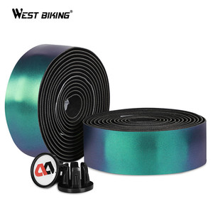 WEST BIKING Ruban de guidon antidérapant pour vélo avec embouts de guidon, professionnel, coloré, pour VTT et vélo de route - Product Image 4