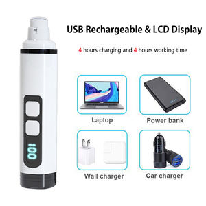 थोक कुत्ता ग्रोमिंग उपकरण इलेक्ट्रिक पेट नाखून ग्राइंडर जी 07 हल्के सफेद नाखून ग्रिंडर G07 कुत्तों के लिए बिल्लियों पंजे ट्रिमर - Product Image 3