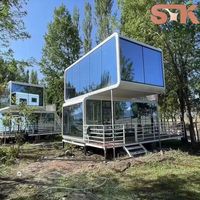 Mini-maison mobile pour le camping, Cabine Apple à structure en acier, mobiles 20FT/40FT, Groupe de villas de luxe Cabine Apple
