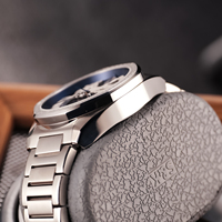 OBLVLO Montre habillée pour homme Montre mécanique étanche lumineuse automatique avec bracelet en acier inoxydable Fashion Lover CAM-LOVER