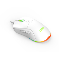 GM-017T 6D Ergonomic Optical USB Wired PC Gaming Mouse 6 Tombol Garansi 1 Tahun Desain Fashion LED Pelangi Bernapas 7 Warna