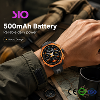 Reloj Inteligente con Bluetooth 5.3, Resistente al Agua 5ATM, Correa de Silicona Líquida, Carcasa de Aleación de Zinc, Batería de 500 mAh, Multi-idioma, Reloj Inteligente Deportivo