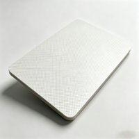 Panneau mural moderne en cristal de carbone Mingman, texture tissée blanche, classe A2, ignifuge, imperméable, pour hôtels et appartements en Indonésie
