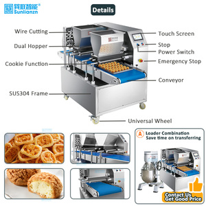 Machine d'extrusion semi-automatique pour boulangerie, extrudeuse de gâteaux surgelés, de pain feuilleté, de pâtisserie, de crème, de remplissage, 2000 extrusions/heure, certifiée <span class=keywords><strong>CE</strong></span> - Product Image 6