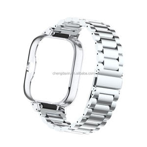 Para RedMi <span class=keywords><strong>Band5</strong></span> 4 correa de reloj de acero inoxidable y correa de integración de caja para RedMi <span class=keywords><strong>Band5</strong></span> 4 pulsera de pulsera - Product Image 1
