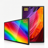 Reproductor Multimedia Android Ultrafino ODM OEM, Pantalla LCD de Señalización Digital para Montaje en Pared, Reproductor de Anuncios para Tiendas Minoristas con Animación