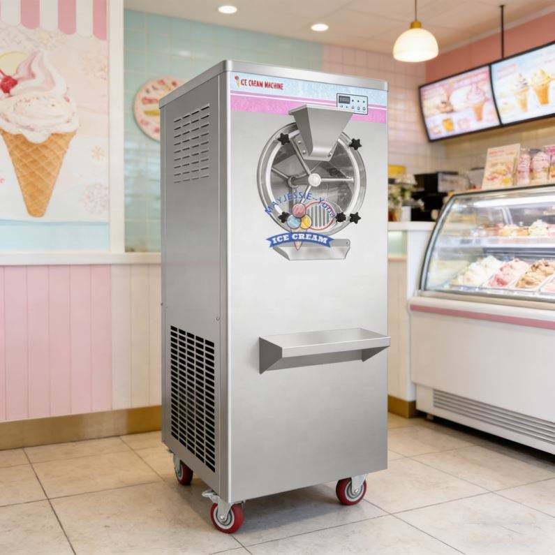 Commercial Continuous Italian Hard Ice Cream Machine Batch Freezer ...