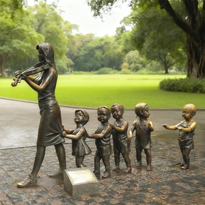 Estatuas <span class=keywords><strong>de</strong></span> bronce antiguo <span class=keywords><strong>de</strong></span> tamaño real para profesores y niños, modelos <span class=keywords><strong>de</strong></span> Metal impresos personalizados para decoración escolar, figuras <span class=keywords><strong>de</strong></span> Latón chapado pulido - Product Image 5