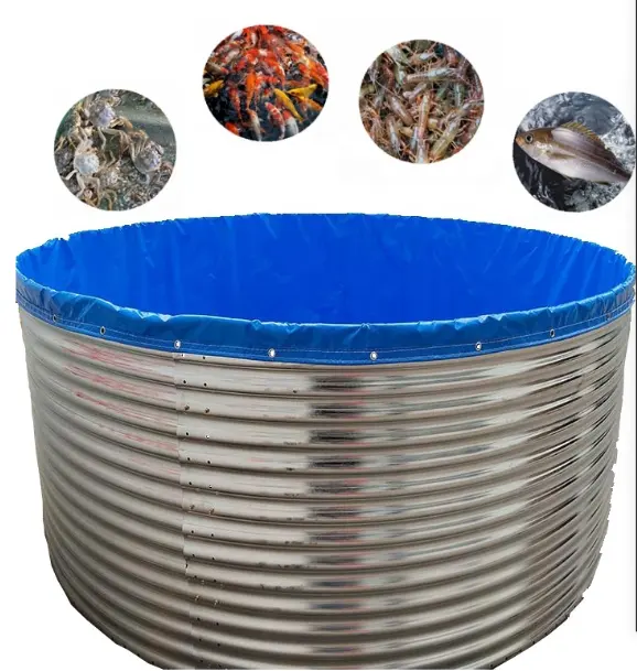 Heating water tank flexible PVC galvanized corrugated steel tank
