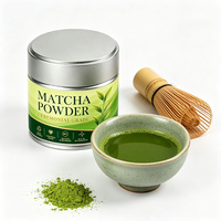 Échantillon Gratuit – Vente en Gros – Marque Privée – Poudre de Matcha Cérémonial Bio en Boîte de 30g – Boîte de Matcha Personnalisée 30g – Conforme GMP