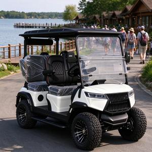 Carrito de Golf Eléctrico de Litio de 4 Plazas con Color Personalizable, Carrito de Golf Todoterreno con Suspensión Independiente, Llantas de 12-14 Pulgadas y Bi - Product Image 1