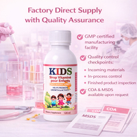 Sirop vitaminé délicieux aux myrtilles pour enfants – Vitamines liquides quotidiennes faciles à prendre – Marque privée pour les marques TikTok et Amazon