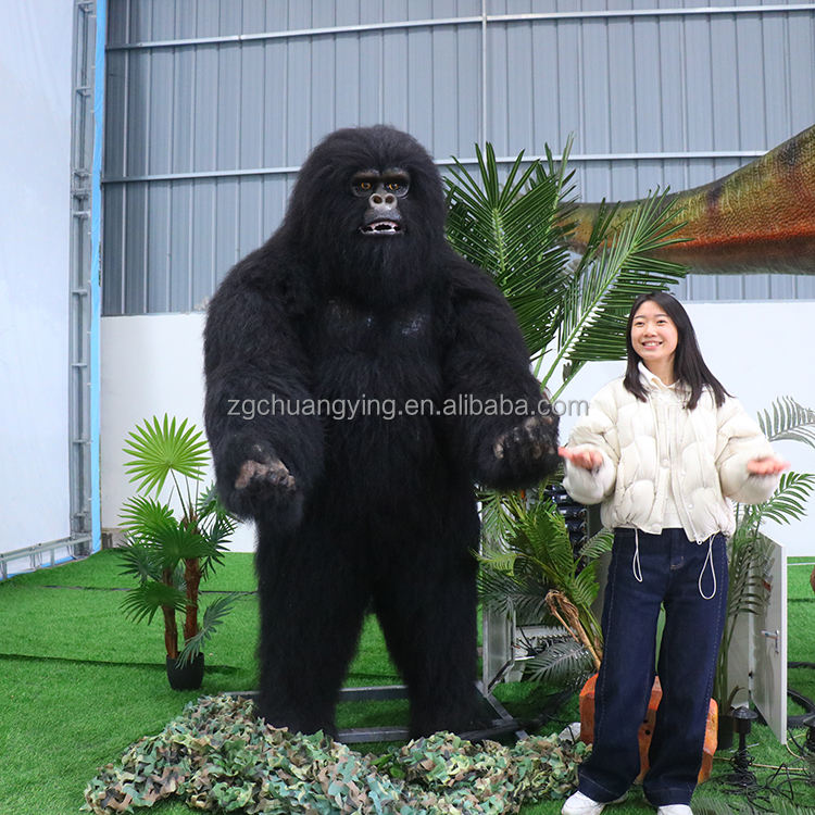 Animatrónicos de gorila negro