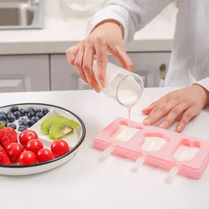 Bevroren Ijs Sap Popsicle Maker Ice Lolly Pop Mould Food Grade Silicone Ice Tray Mold