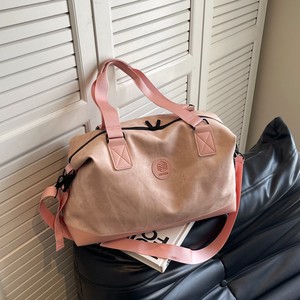 Fitness Bag Large Capacity 20-35L Soft Handle Unisex Leisure Travel Solid Color Brown - Product Image 3